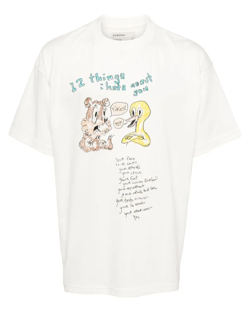 DOMREBEL Things T-Shirt - Nude Nude