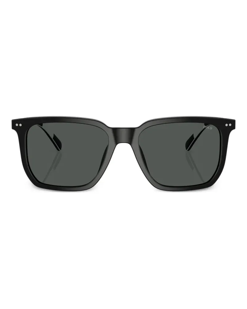 Ralph Lauren Sonnenbrille mit breitem Gestell - Schwarz Schwarz
