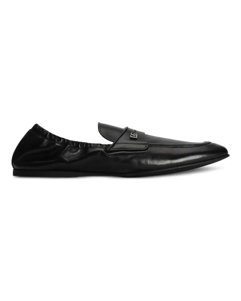 Dolce & Gabbana slippers in calfskin - Schwarz Schwarz