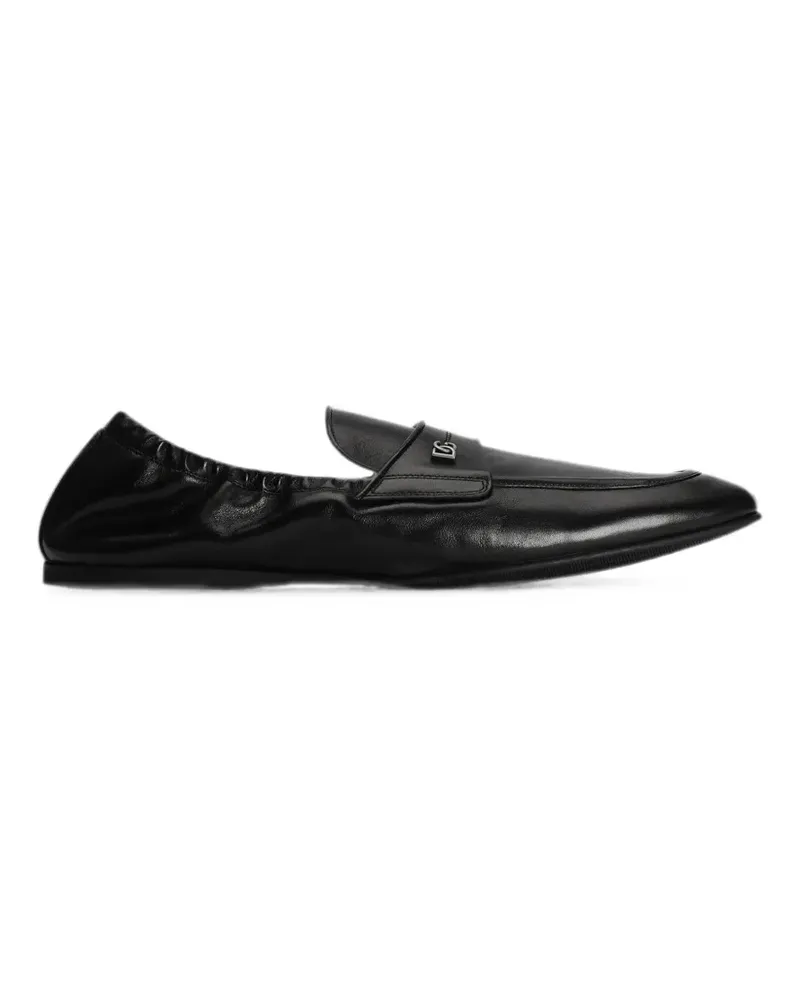 Dolce & Gabbana slippers in calfskin - Schwarz Schwarz