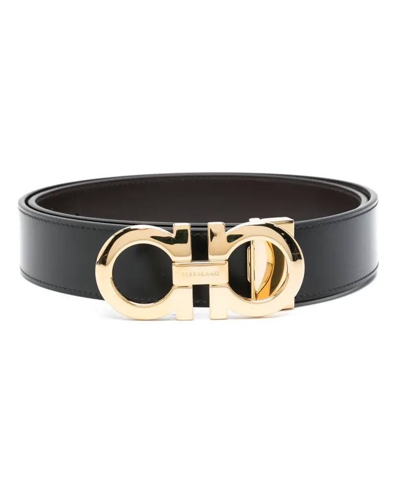 Ferragamo Gürtel mit Gancini-Schnalle - Schwarz Schwarz