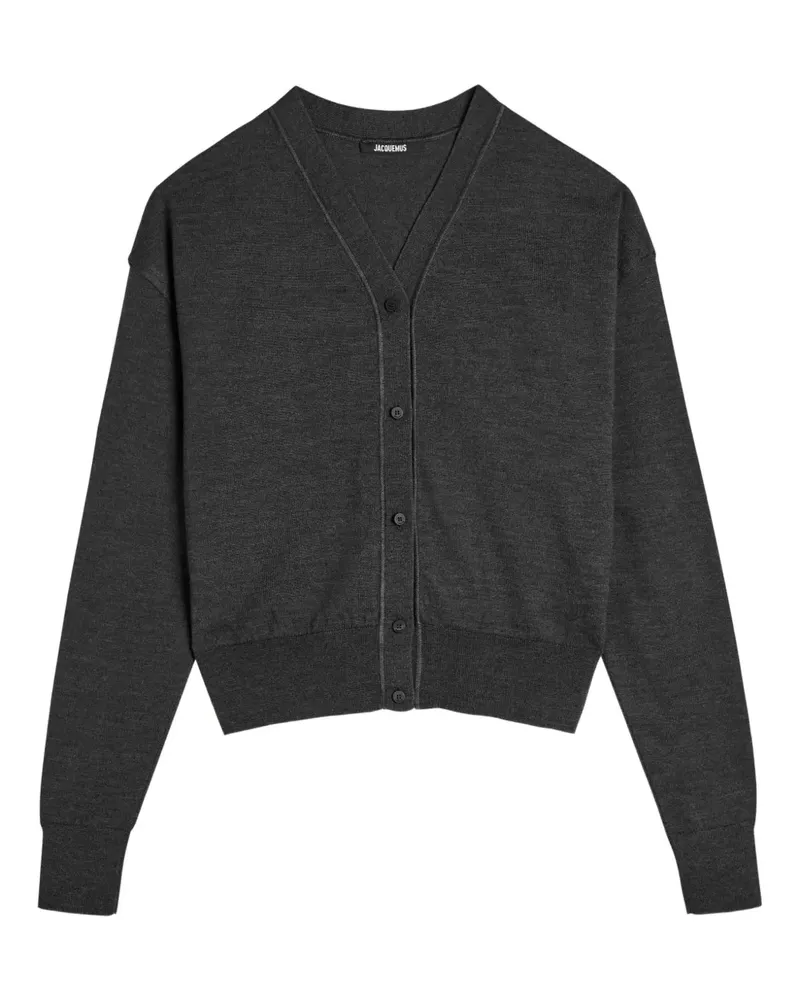 Jacquemus V-neck buttoned cardigan - Grau Grau