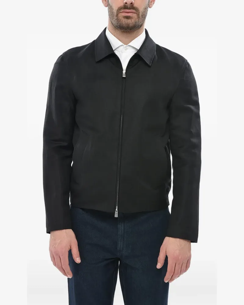 Corneliani Circle zip-front jacket - Schwarz Schwarz