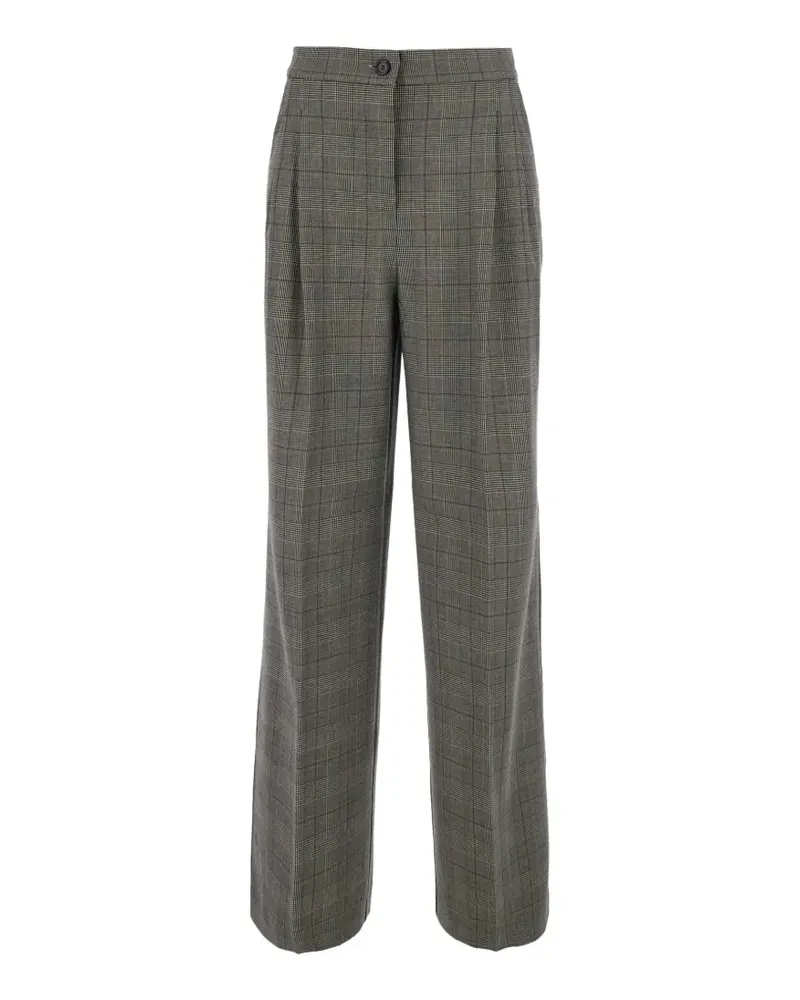 Pinko check pleated trousers - Grau Grau