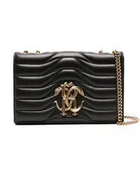 Roberto Cavalli Mirror Snake Matelassé-Schultertasche 05051