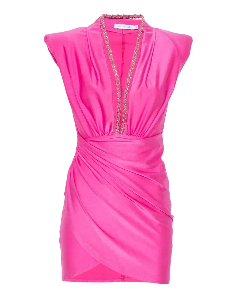 Amen chain-link draped mini dress - Rosa Rosa