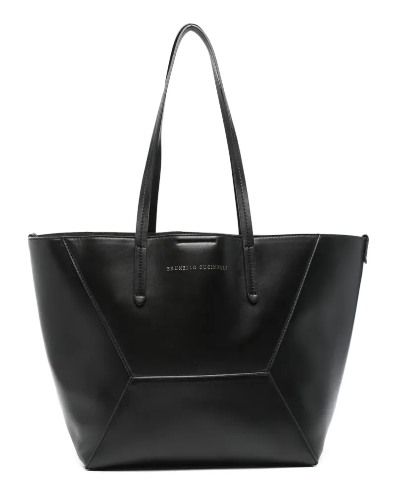 Brunello Cucinelli Handtasche mit Einsätzen - Schwarz Schwarz