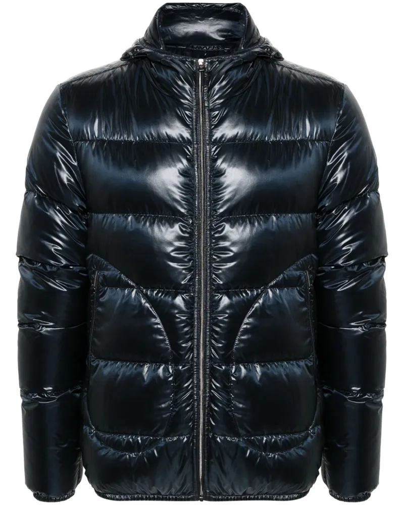 Herno Gefütterte Kapuzenjacke - Blau Blau