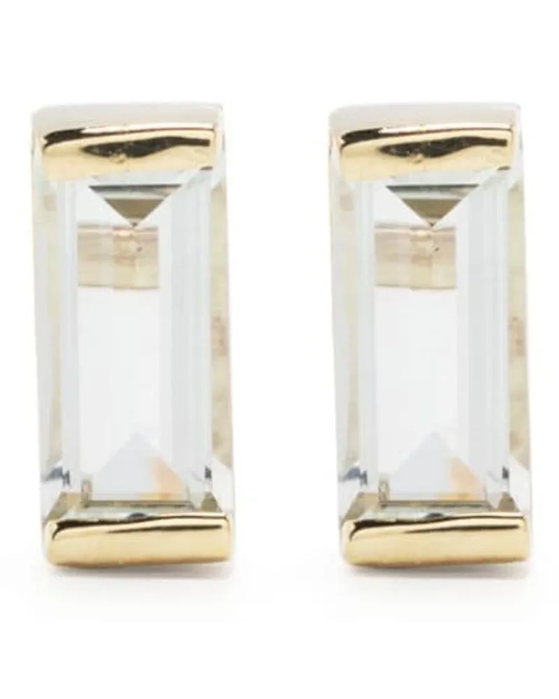 Aliita 9kt Gelbgold-Hängeohrringe mit Amethyst Gold