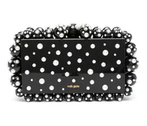 Eos Clutch mit Perlen - Schwarz
