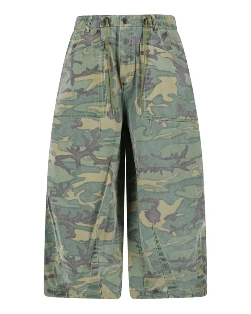 NEEDLES camo wide trousers - Grün Grün
