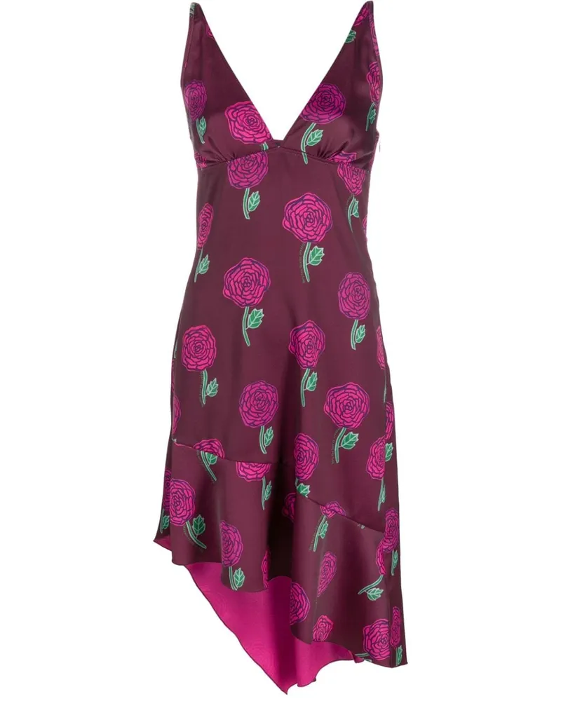 Versace Jeans Kleid mit Blumenmuster - Rosa Rosa