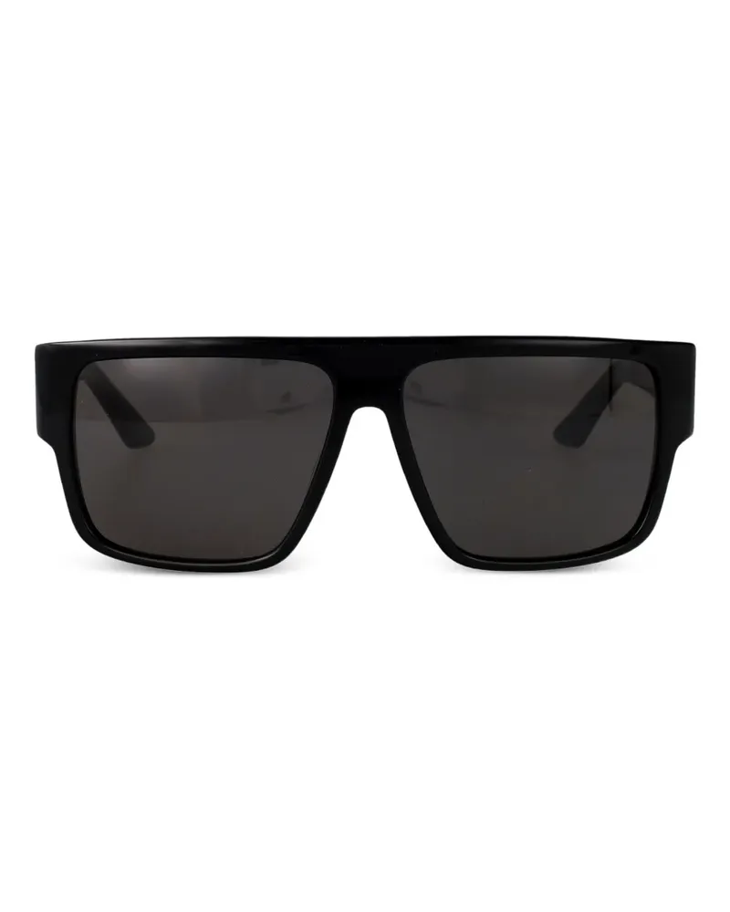 GCDS Sonnenbrille mit eckigem Gestell - Schwarz Schwarz