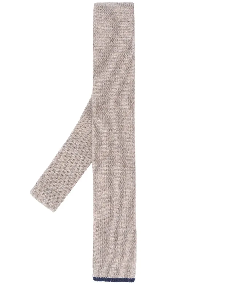 Brunello Cucinelli Fein gestrickter Schal - Nude Nude