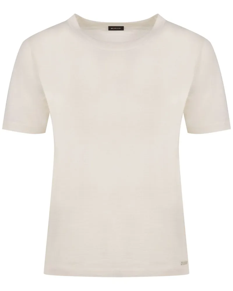 Kiton Gestricktes T-Shirt aus Kaschmir-Seidengemisch - Nude Nude