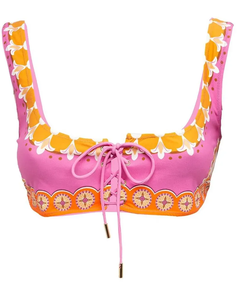 La DoubleJ Sunset Bikinioberteil - Rosa Rosa