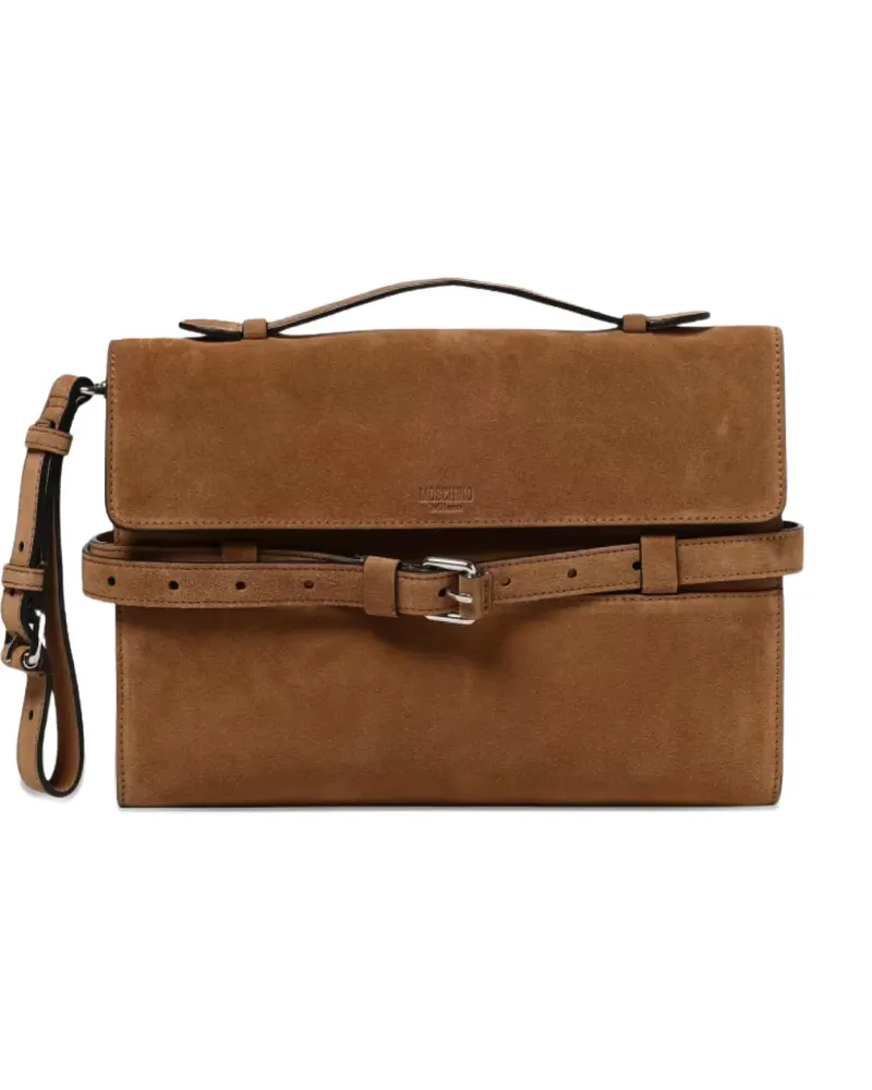 Moschino belt tote bag - Braun Braun