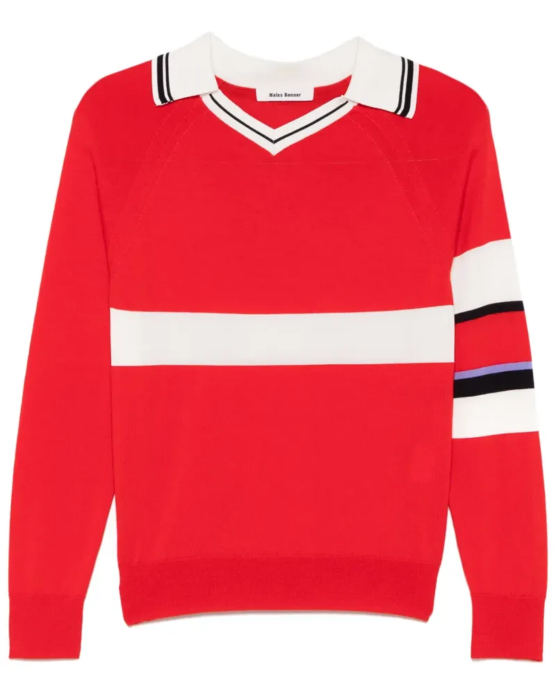 Wales Bonner Calm Poloshirt - Rot Rot