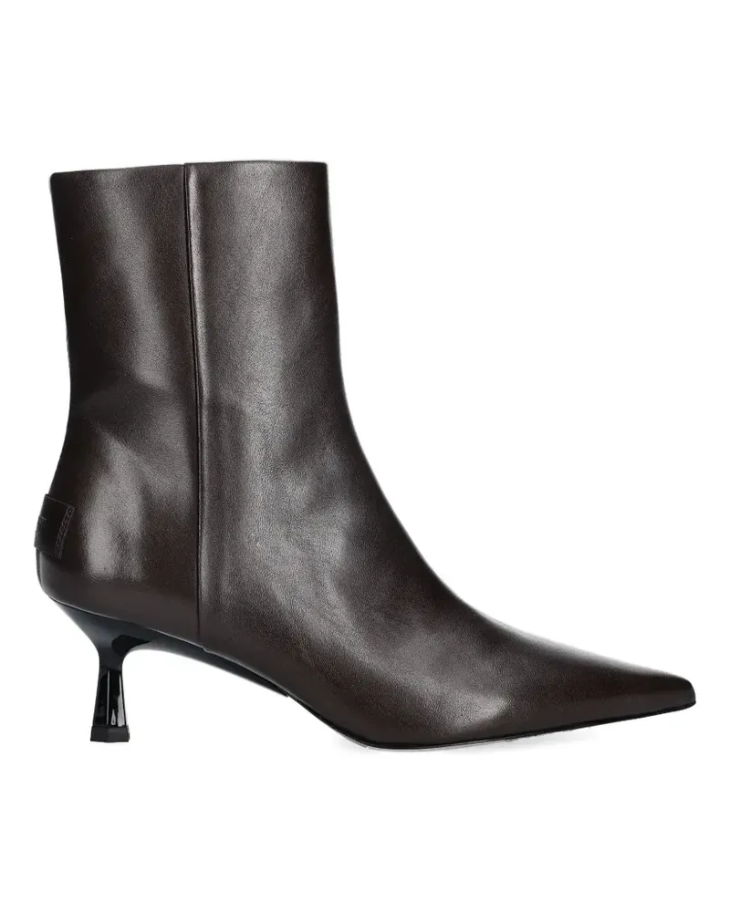 AllSaints Vivian pointed-toe zip ankle boots - Braun Braun