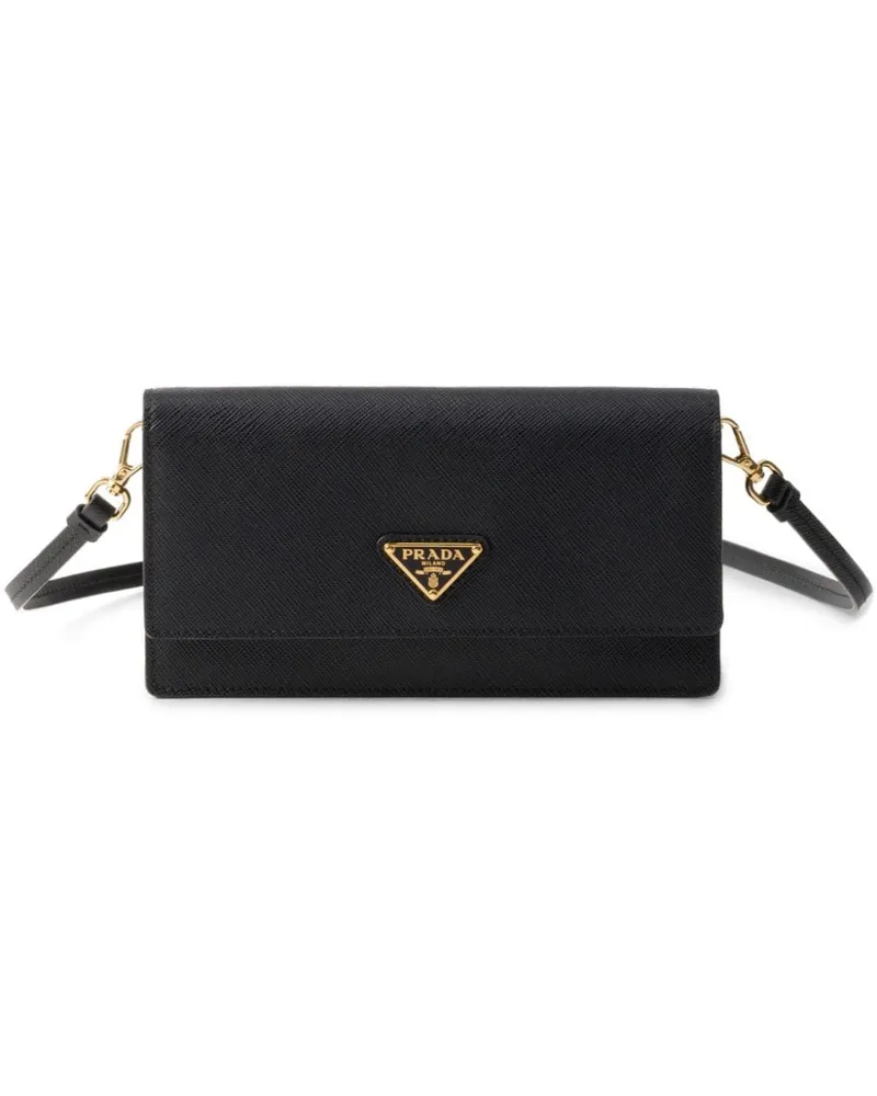 Prada Mini-Tasche mit Logo - Schwarz Schwarz