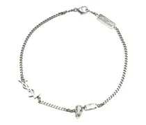 Armband mit Schmucksteinen - Silber