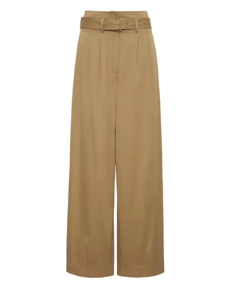 Adam Lippes Weite Hose mit Gürtel - Nude Nude