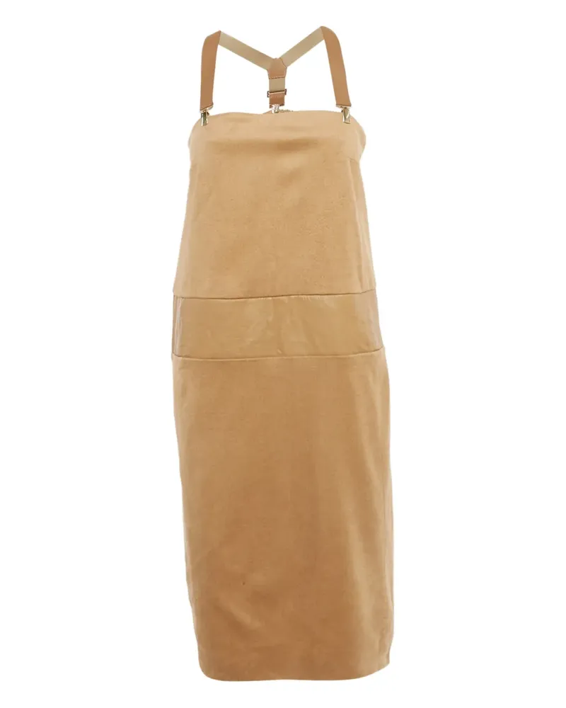Max Mara Midikleid mit Einsätzen - Nude Nude