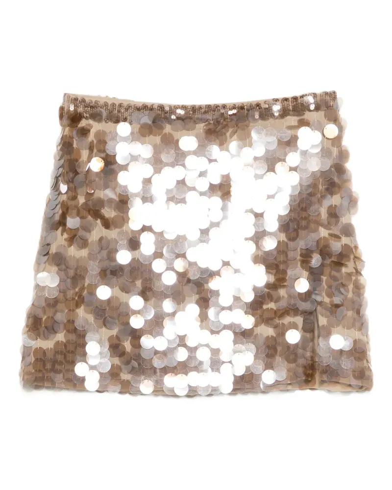 P.A.R.O.S.H. P.A.R.O H. Minirock mit Pailletten - Nude Nude
