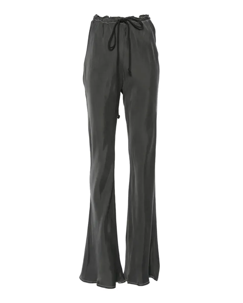 Song For The Mute drawstring-waist flared trousers - Grau Grau