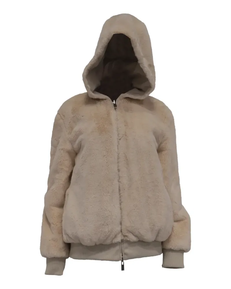 HUGO BOSS 2023 Teddy hooded jacket - Nude Nude