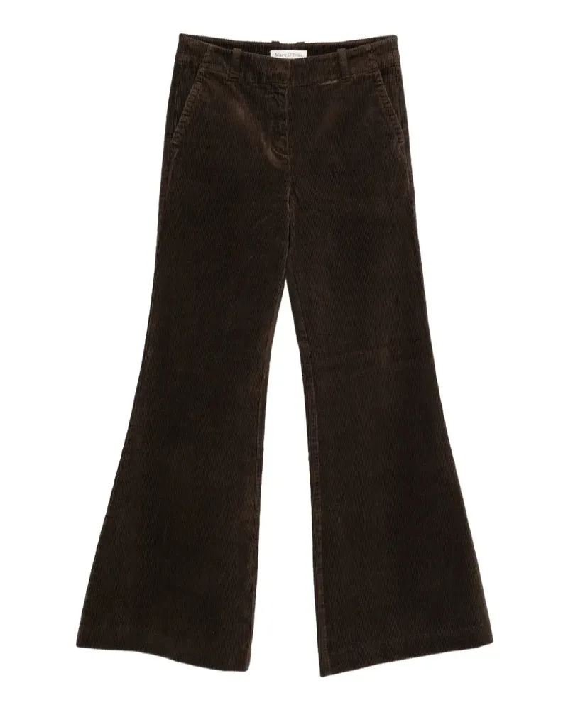 Marc O'Polo corduroy flared trousers - Braun Braun