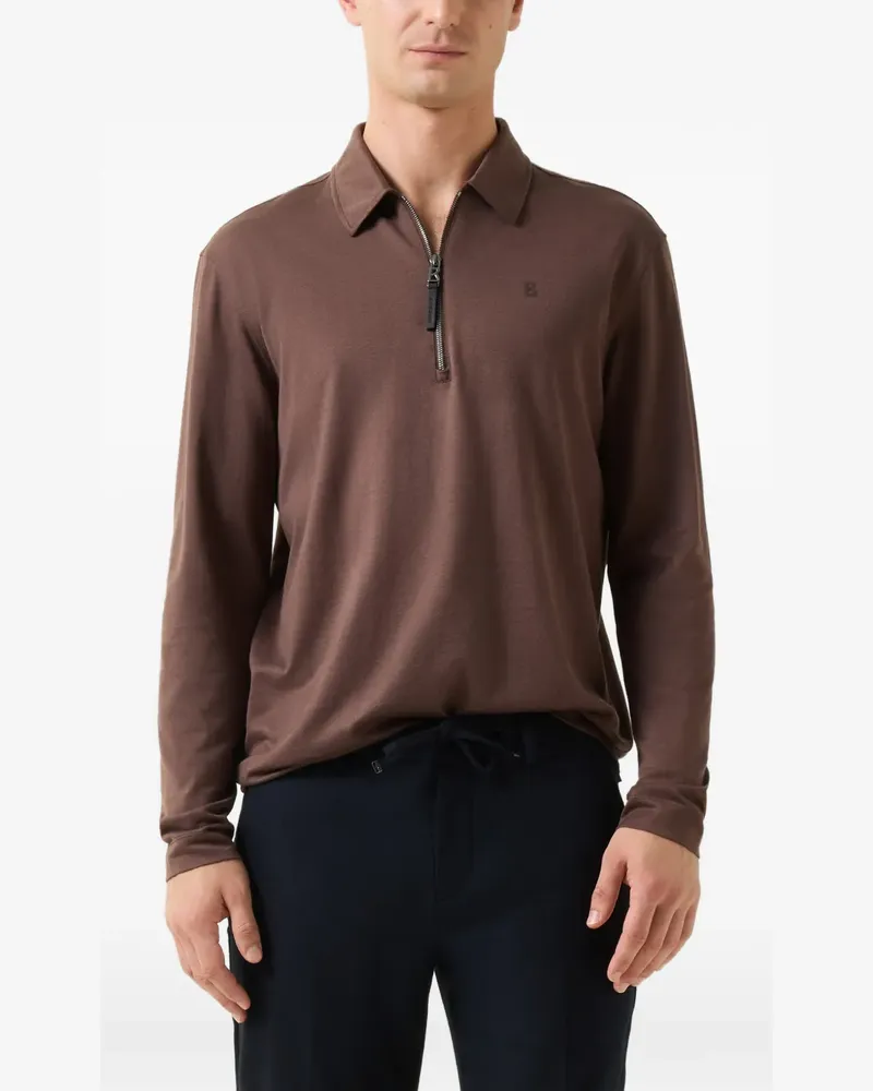 Bogner Bailey Poloshirt mit Reißverschluss - Braun Braun