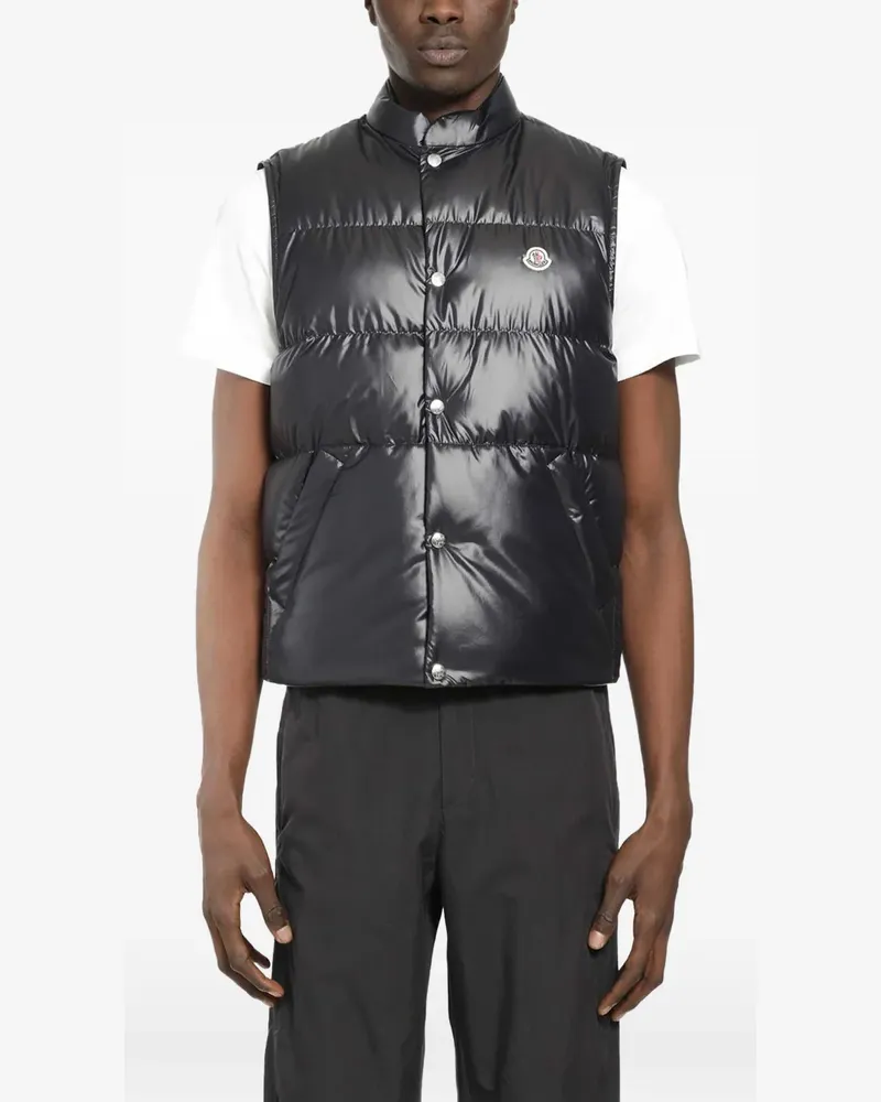 Moncler sleeveless buttoned gilet - Blau Blau