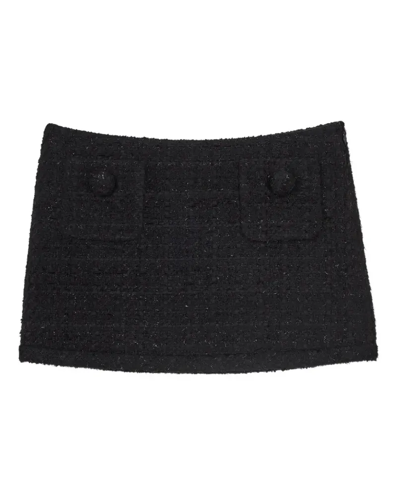 Marc Jacobs Minirock aus Tweed - Schwarz Schwarz