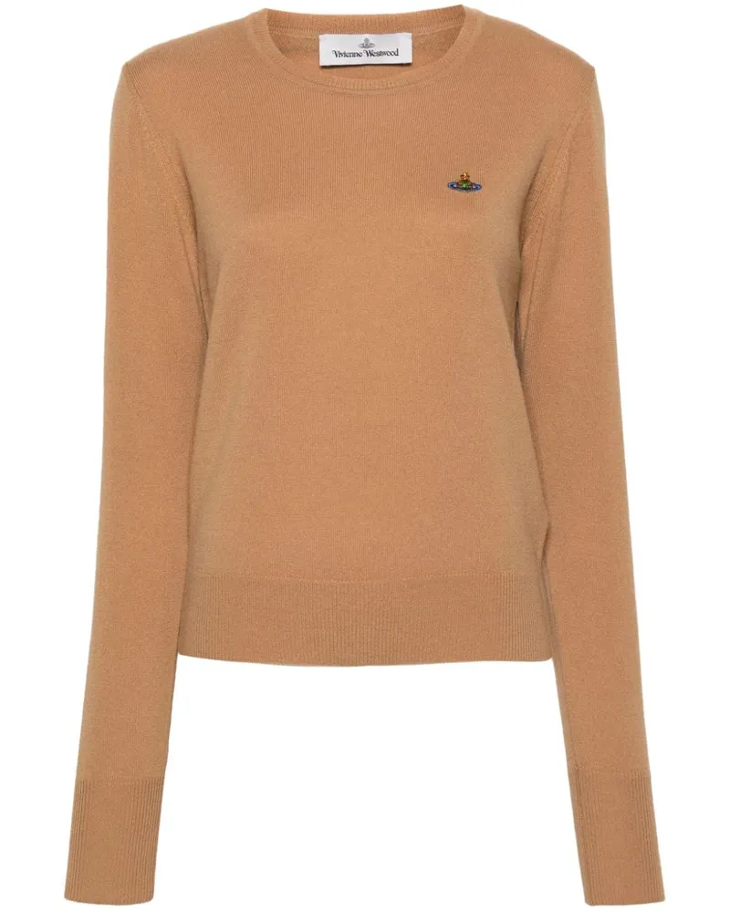 Vivienne Westwood Pullover mit Orb-Stickerei Nude