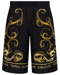 Versace Jeans Shorts mit Chromo Couture-Print Schwarz