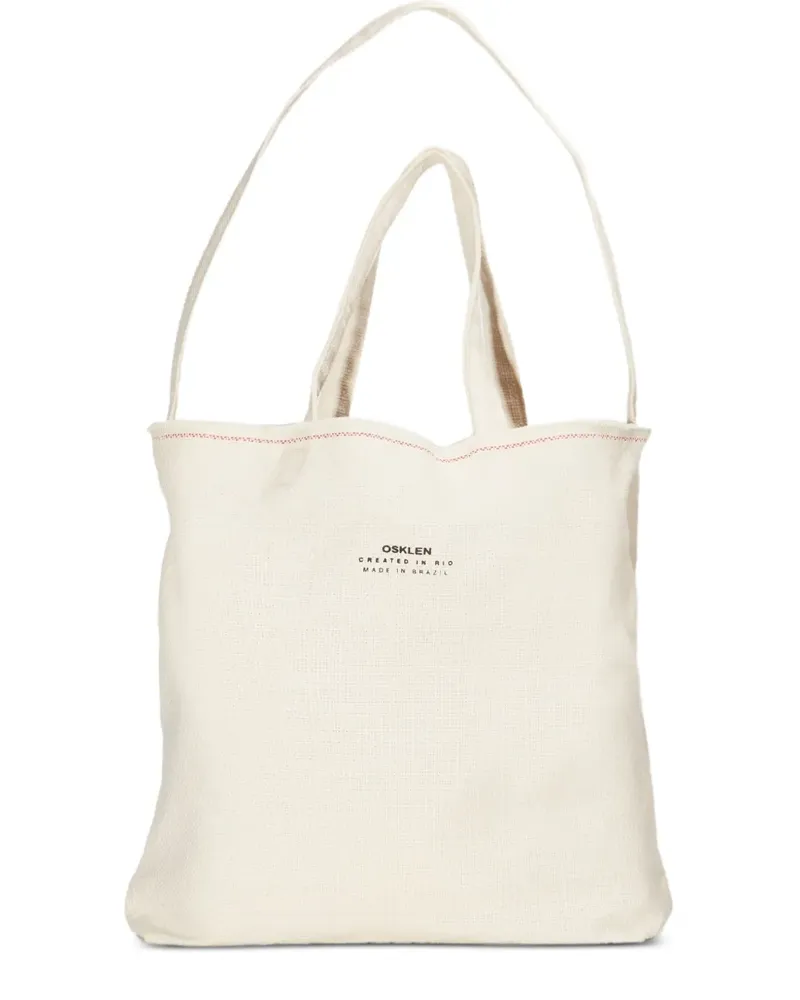 Osklen Tote Bag mit Ziernaht - Nude Nude