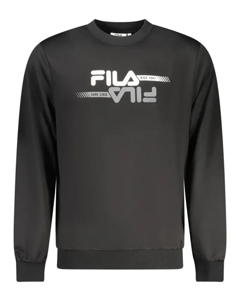 Fila logo-print sweatshirt - Schwarz Schwarz