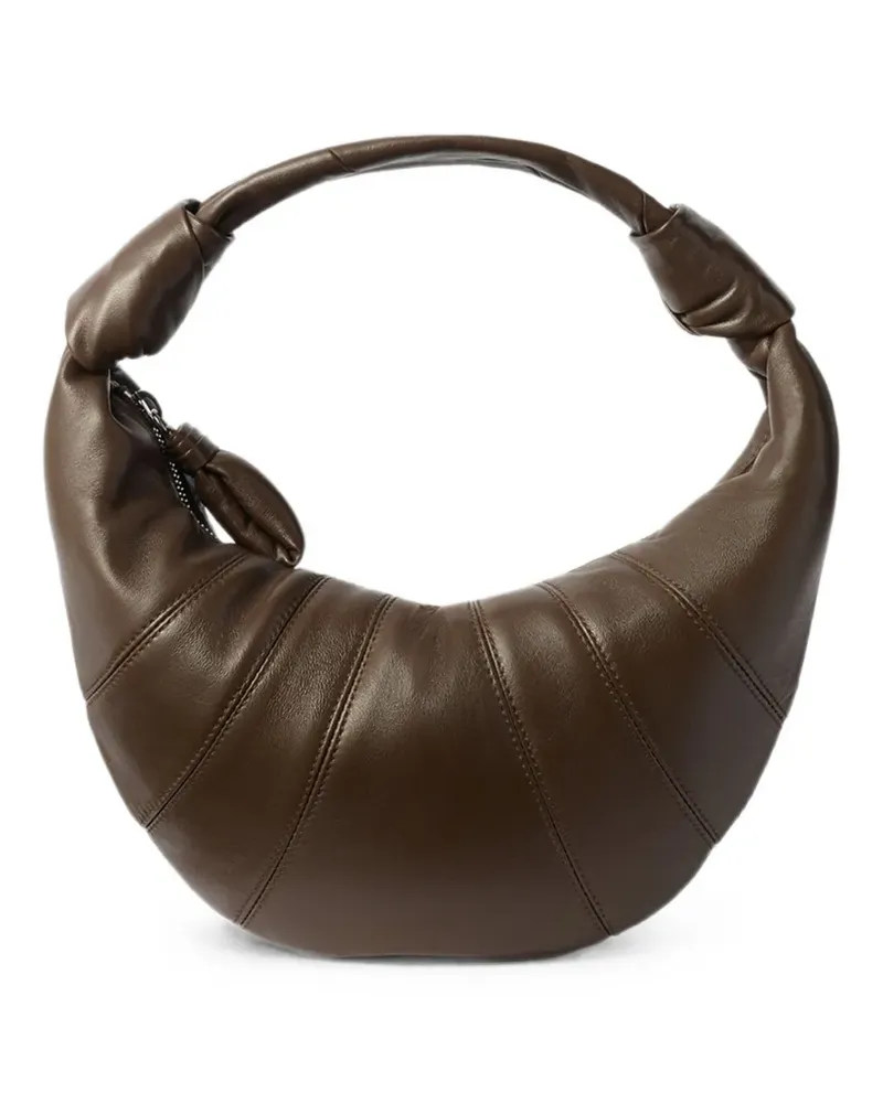 Christophe Lemaire mini Fortune Croissant bag in leather - Braun Braun