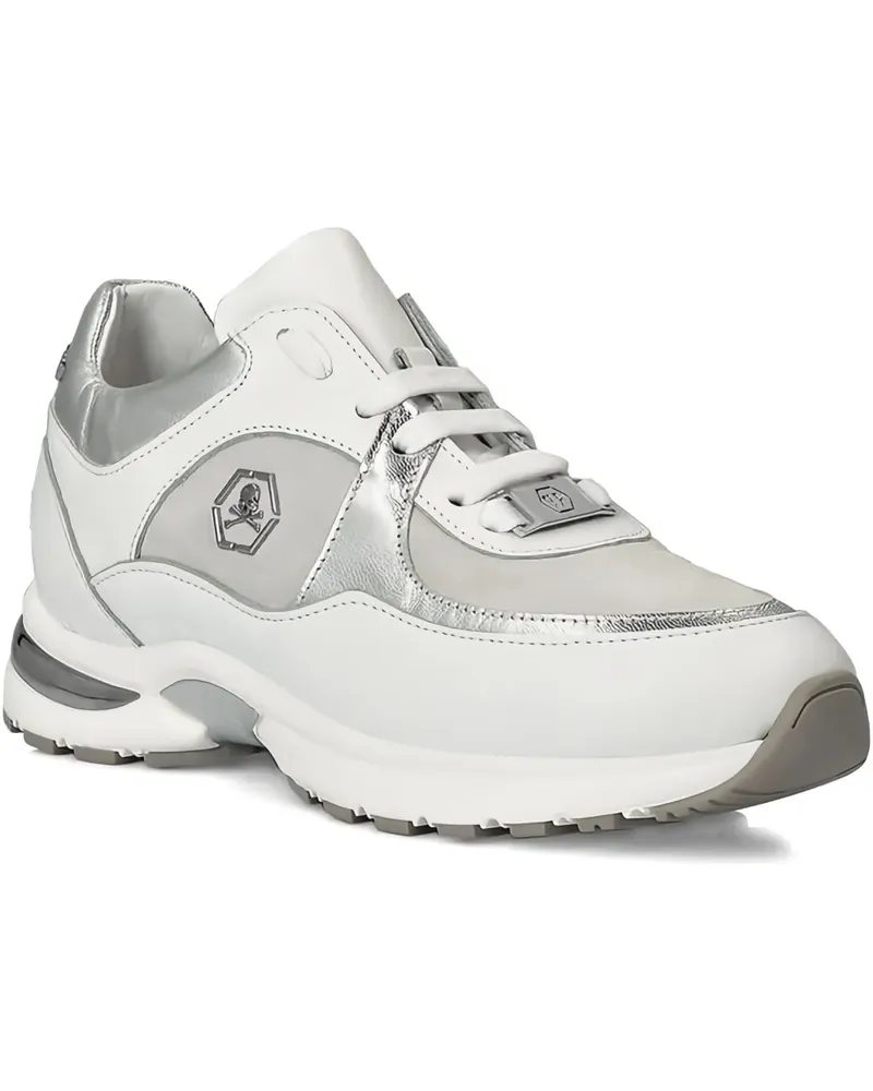 Philipp Plein logo-motif sneakers - Weiß Weiß