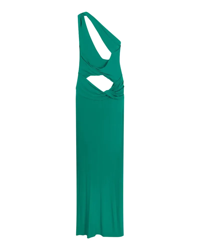 Alberta Ferretti one-shoulder cut-out maxi dress - Grün Grün