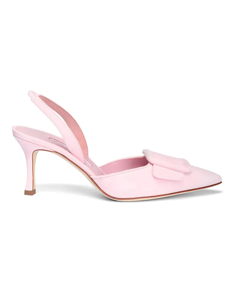 Manolo Blahnik Sandalen mit Schnallenriemen - Rosa Rosa