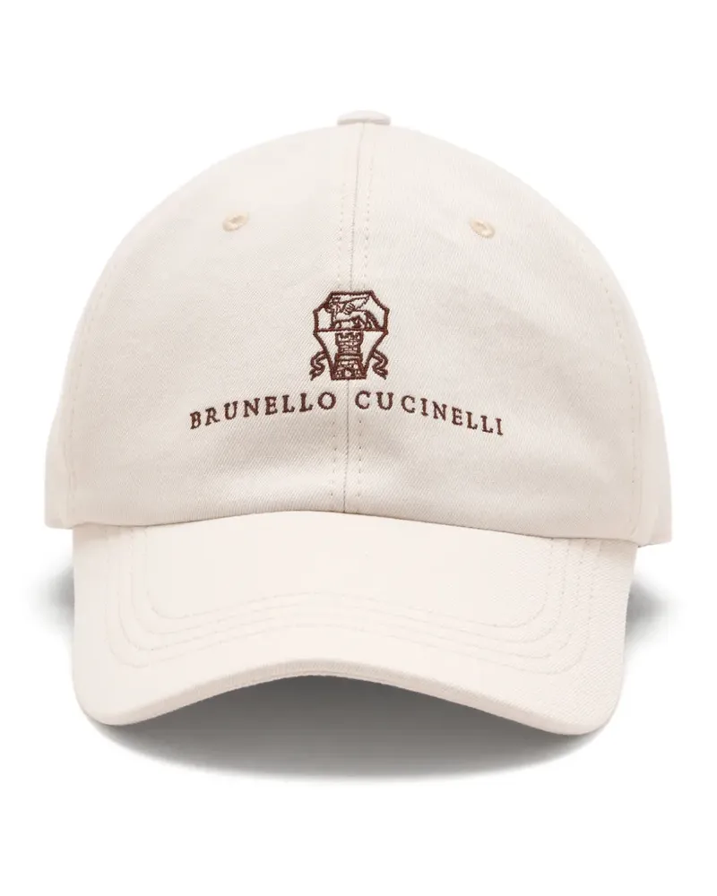 Brunello Cucinelli logo-embroidered baseball cap - Nude Nude