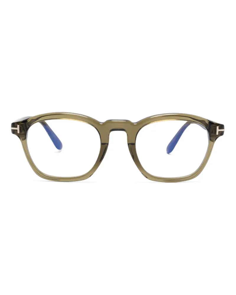 Tom Ford Brille mit eckigem Gestell - Grün Grün