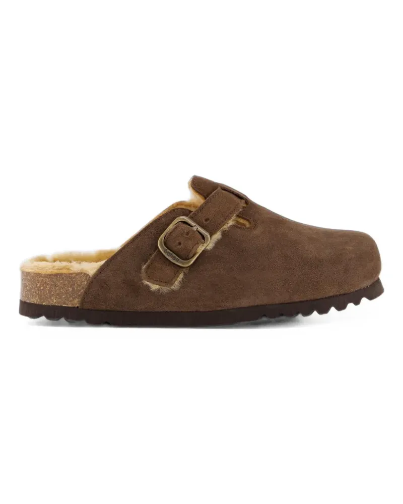 Scholl Fae New F buckle-strap mules - Braun Braun