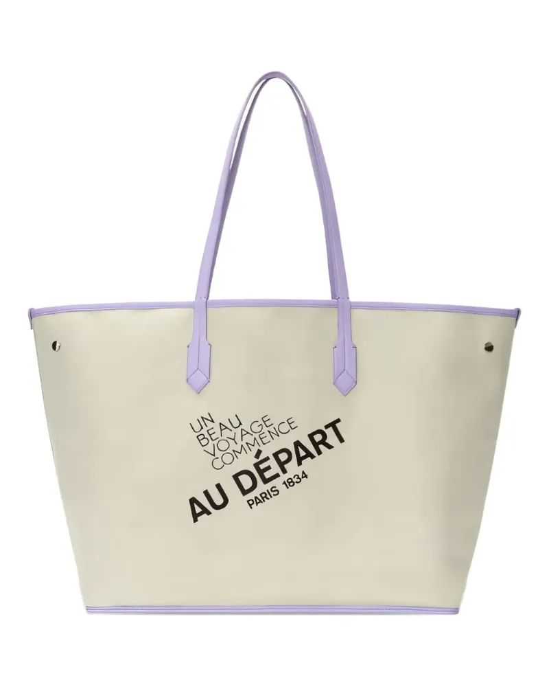 AU DÉPART large No.47 reversible tote bag - Violett Violett