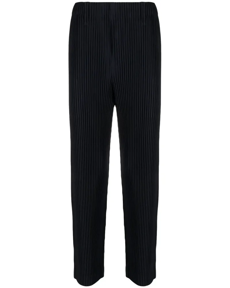 Issey Miyake Plissierte Tapered-Hose - Blau Blau