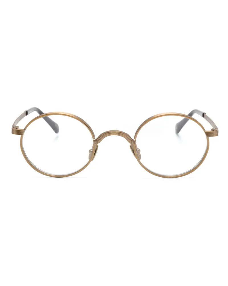 MOSCOT Moyel Brille mit rundem Gestell - Gold Gold