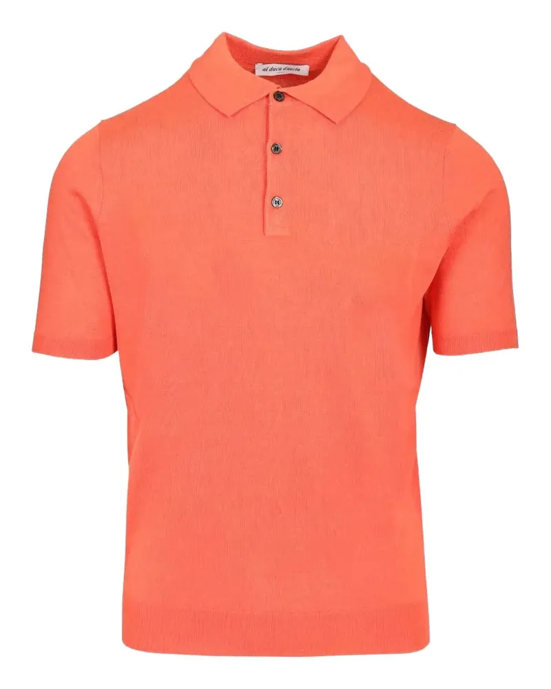 Al Duca D’Aosta 1902 Poloshirt mit gerippten Details - Rot Rot