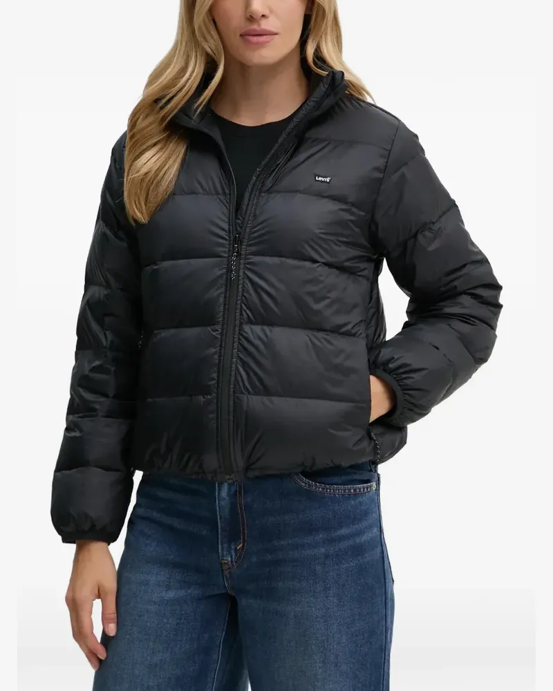 Levi's Polly Packable quilted logo-patch jacket - Schwarz Schwarz